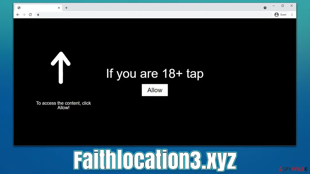 Faithlocation3.xyz: faithlocation3 xyz push notification virus
