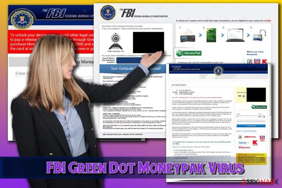 FBI Green Dot Moneypak Virus: ransomware