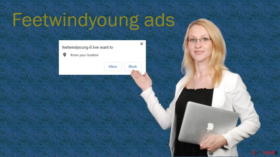 Screenshot of Feetwindyoung ads: location