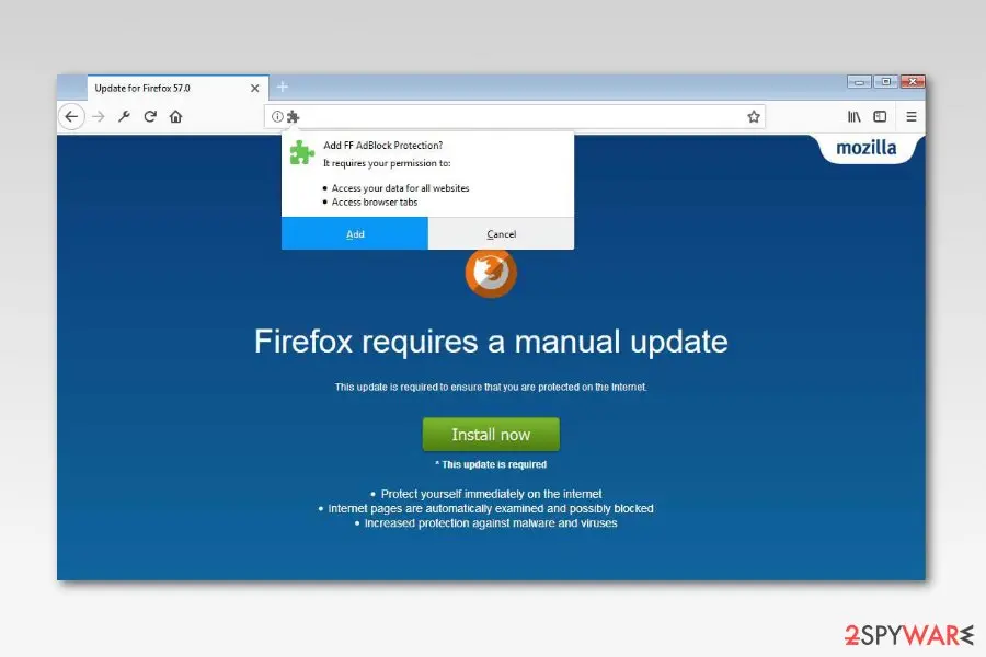 FF AdBlock Protection: scam