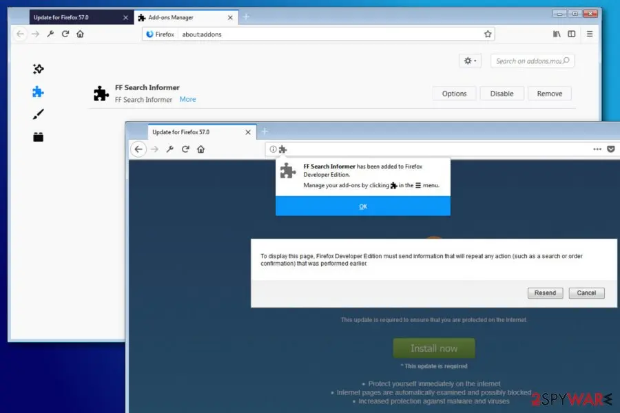 FF Search Informer: firefox extension