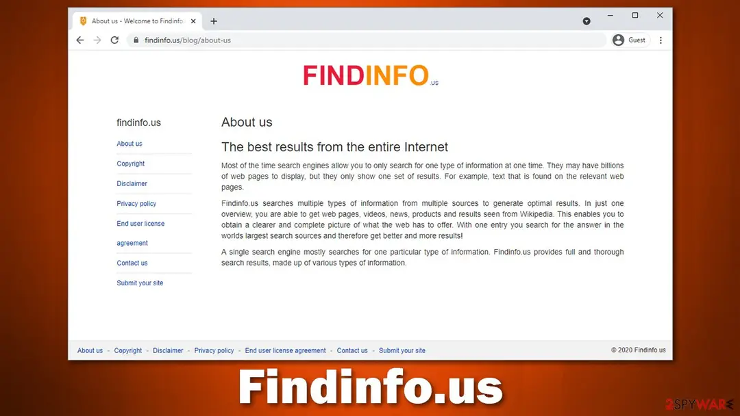 Findinfo.us: findinfo us browser hijacker aboutus