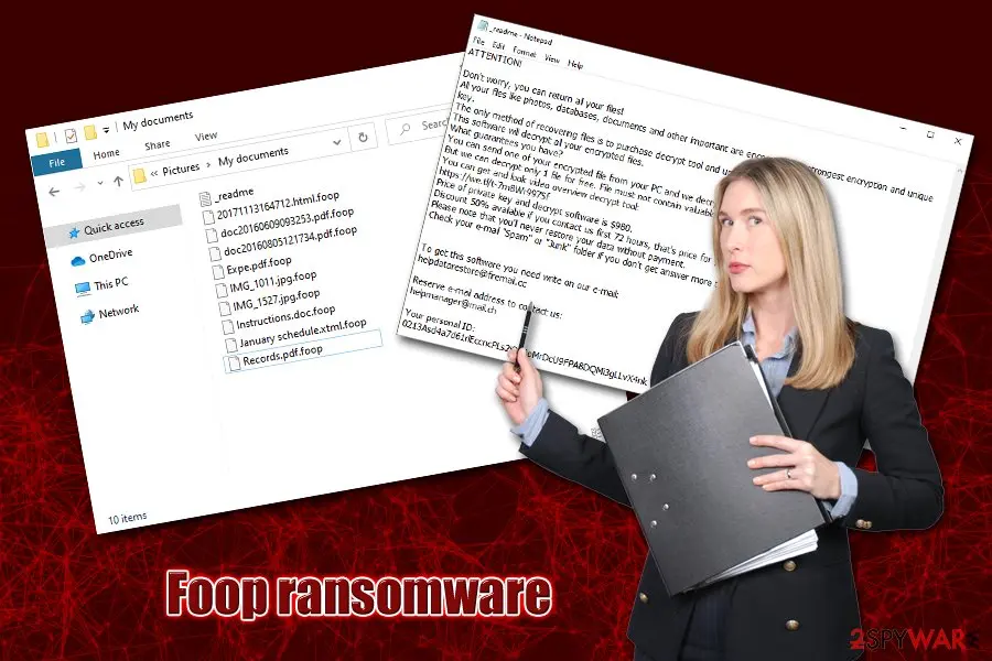 Foop ransomware: crypto malware locker demands ransom in bitcoin