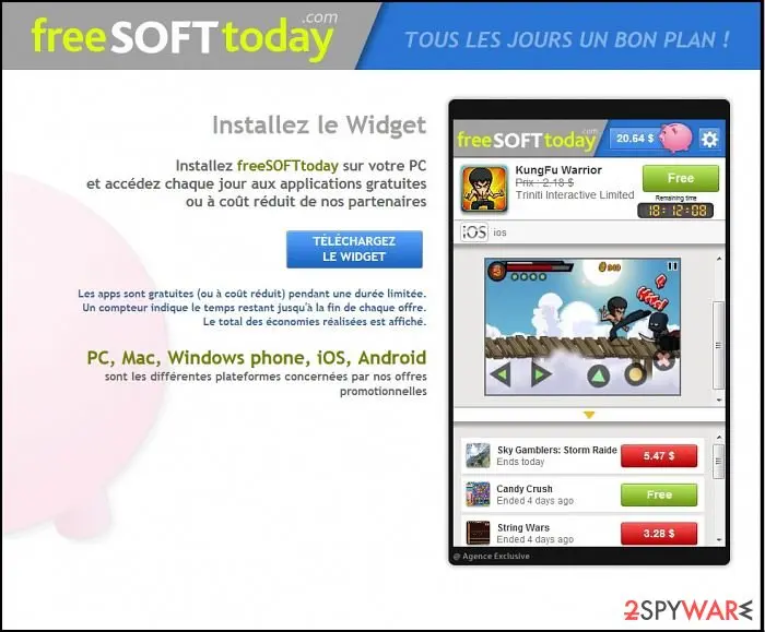 Screenshot of FreeSoftToday: screenshot