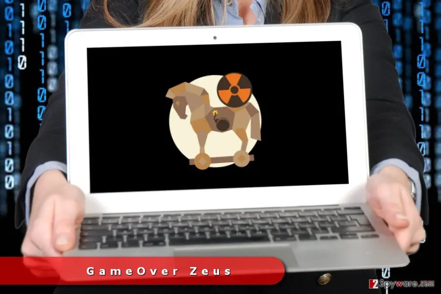 Screenshot of GameOver Zeus: trojan