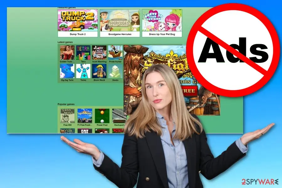 Screenshot of Gamevance: adware