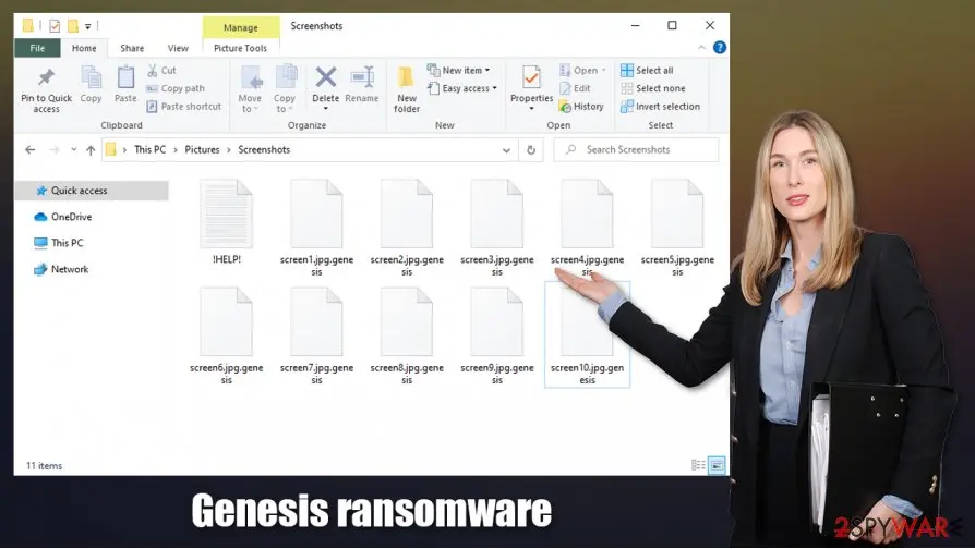 Genesis ransomware, .genesis virus: genesis ransomware malware locks files on networks