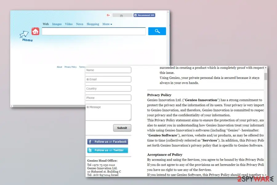 Genio Search: genieo search browser hijacker 1