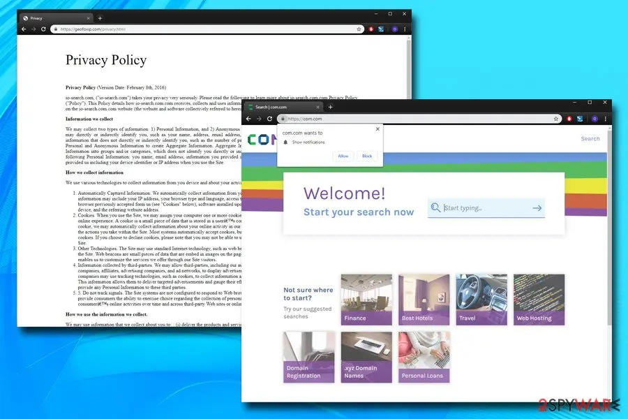 Geofoxip.com: geofoxip com redirects ads