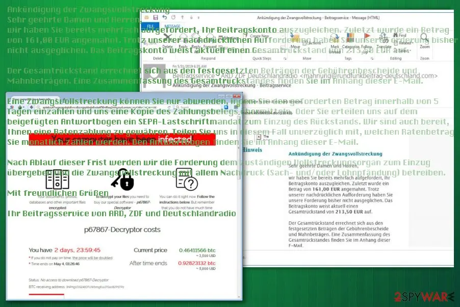 Sodinokibi ransomware: german campaign of