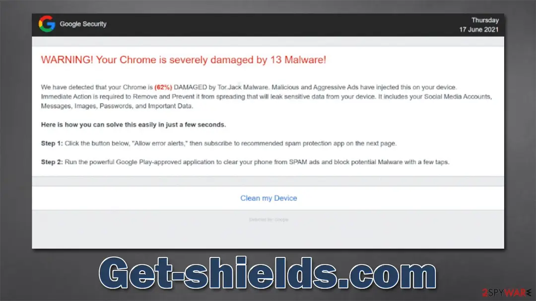 Get-shields.com: get shields com scam