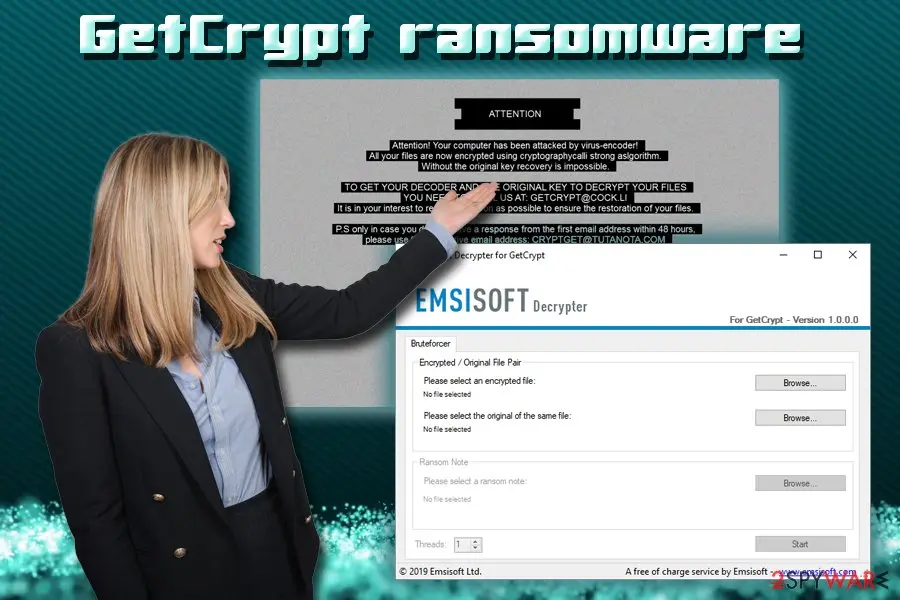 GetCrypt: ransomware emsisoft decryptor for free