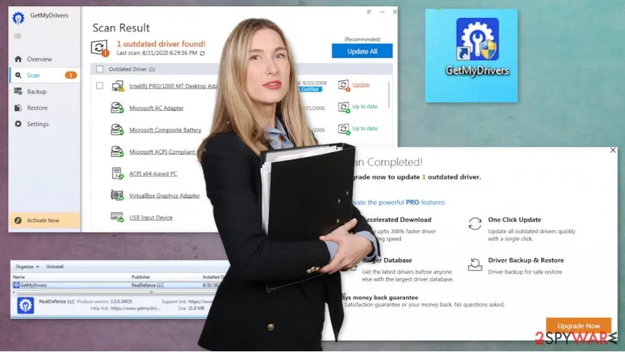 Screenshot of GetMyDrivers: tool