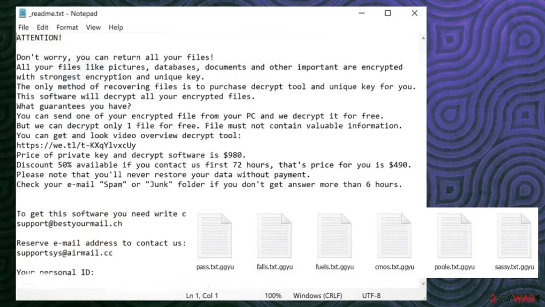 Ggyu ransomware: ggyu file virus