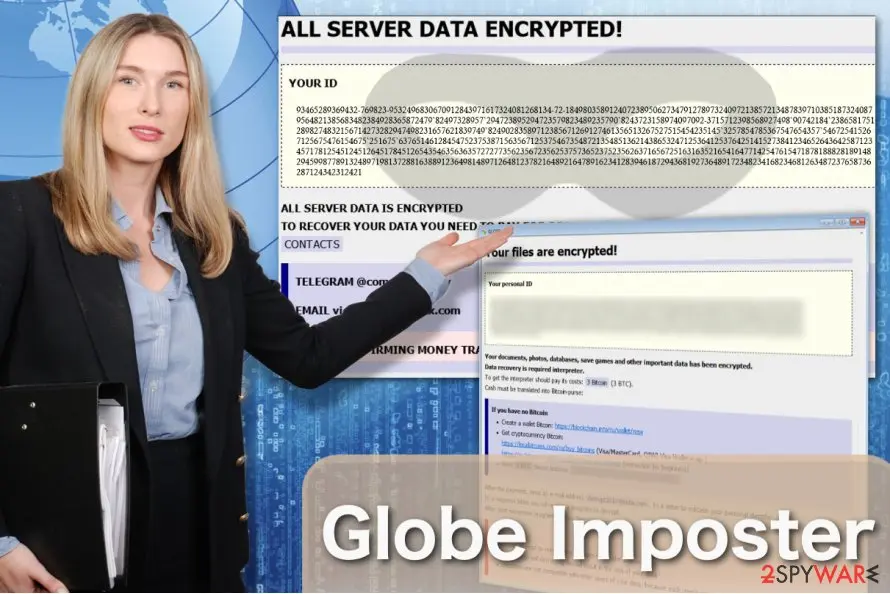 Globe Imposter ransomware virus: 1