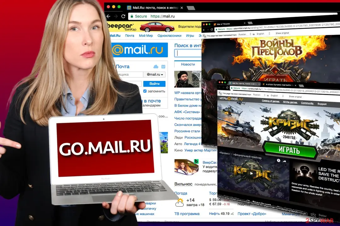 Mail.ru: go mail ru virus ads and redirects