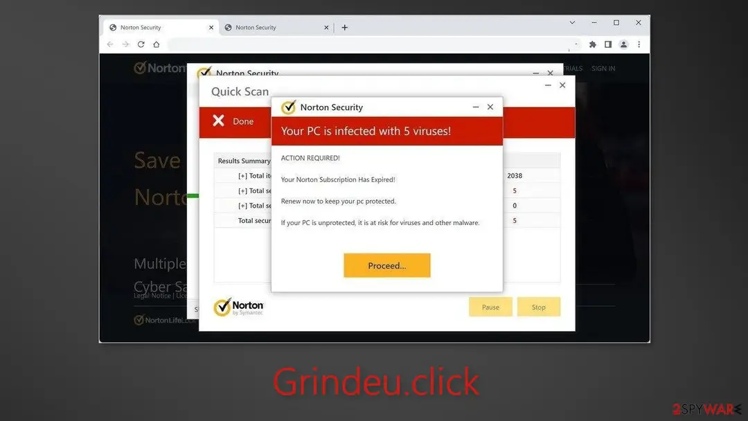 Screenshot of Grindeu.click: grindeu click