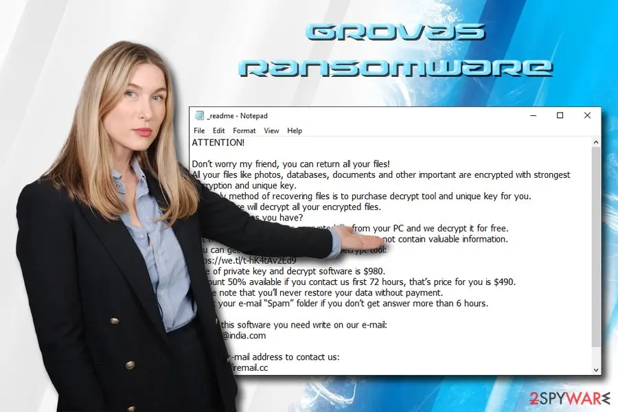 Grovas: virus demands ransom stop variant