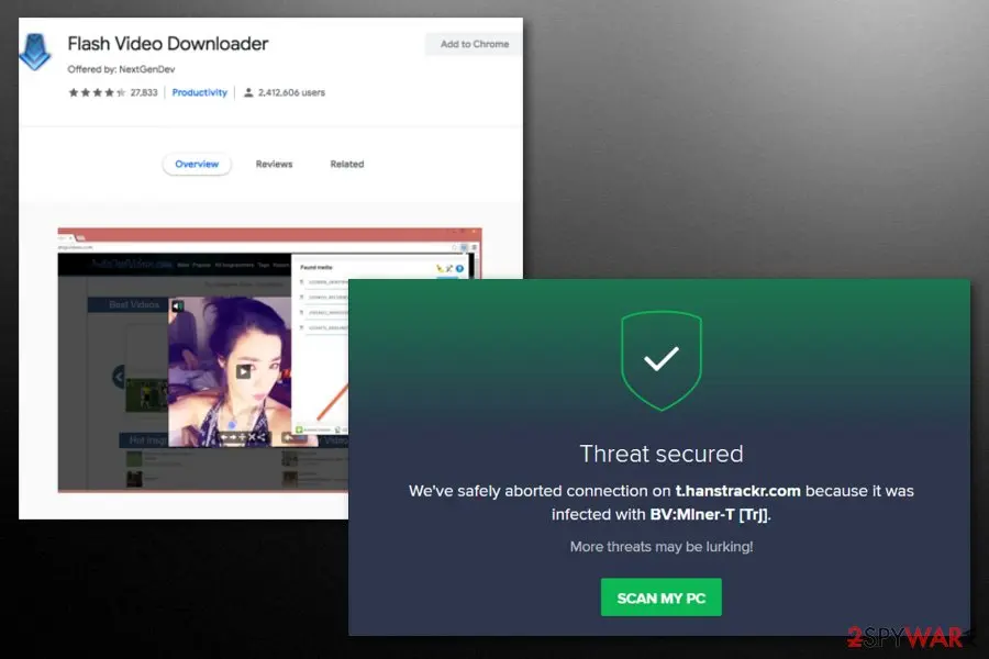 Hanstrackr: adware chrome mining