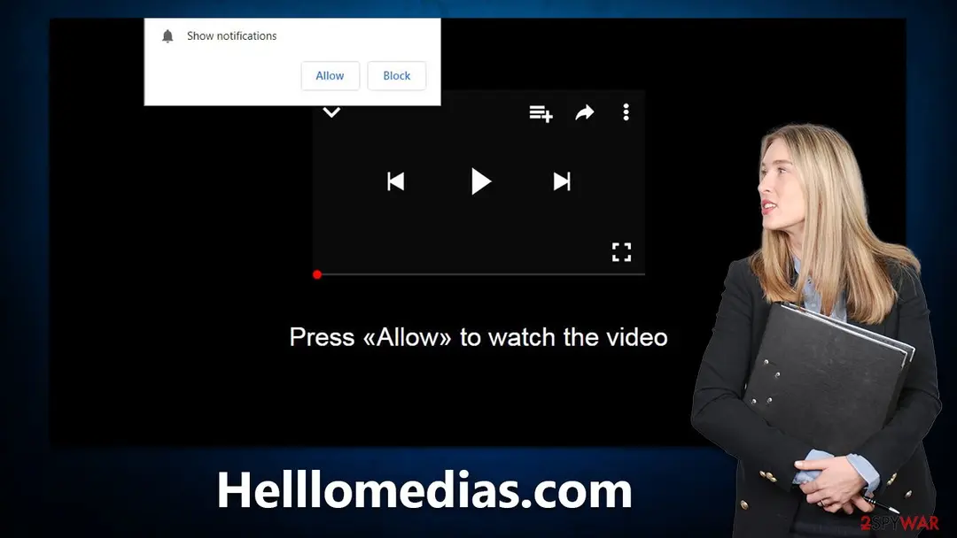 Helllomedias.com: helllomedias com push notifications virus