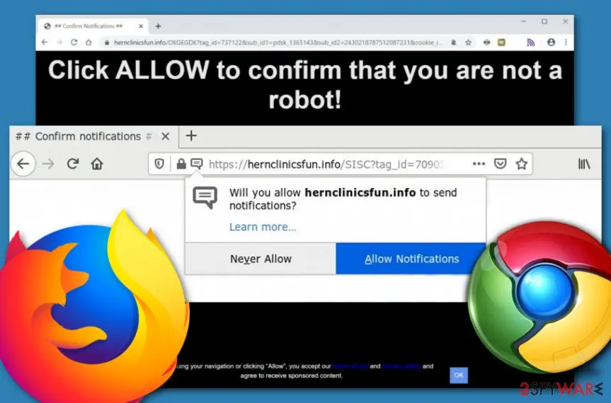 Hernclinicsfun.info: hernclinicsfun info virus