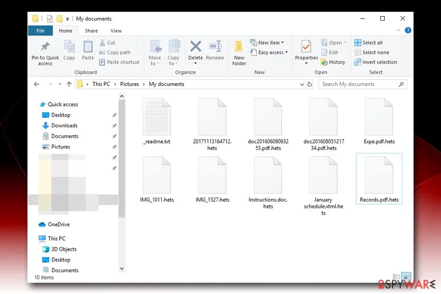 Hets ransomware / Hets virus / .hets file virus: hets ransomware locked files