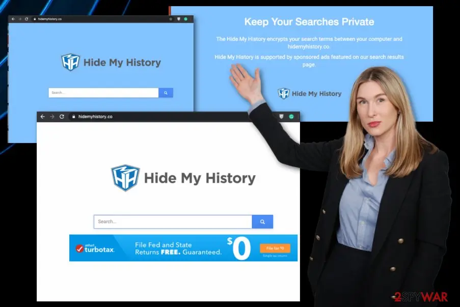 Hide My History virus: hide my history browser hijacker