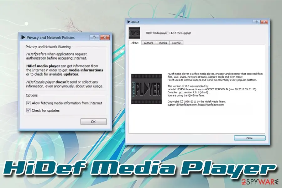 HiDef Media Player: potentially unwanted program adware
