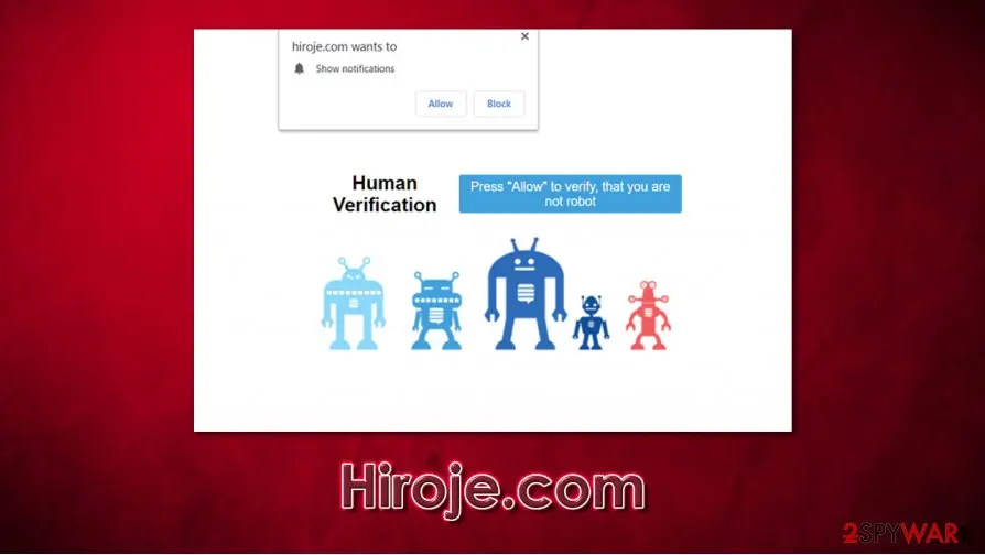Hiroje.com: hiroje com press allow if you are not a robot scam