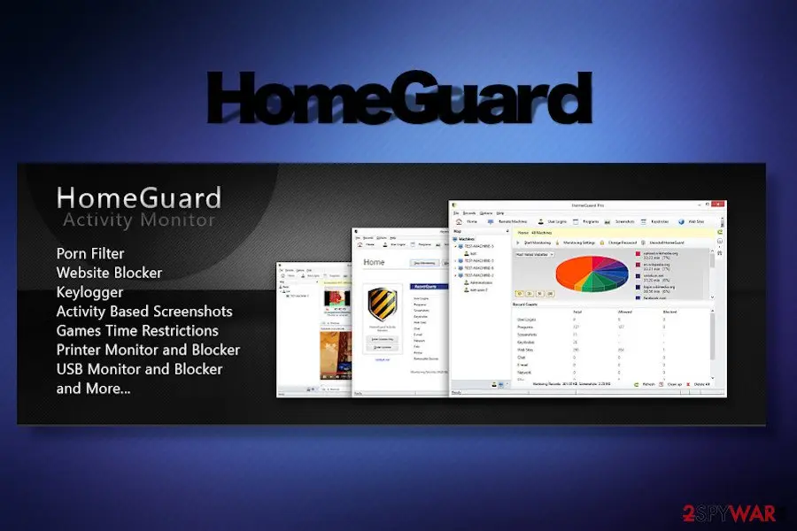 Screenshot of HomeGuard: virus