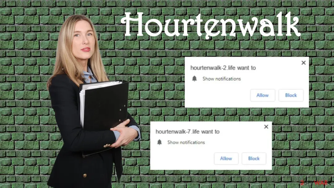 Screenshot of Hourtenwalk: push notications