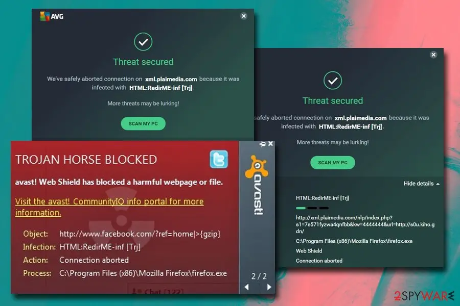 HTML:RedirME-inf: html redirme inf avast and avg detection