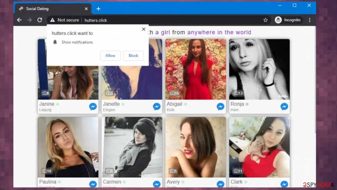 Hutters.click: hutters click adware