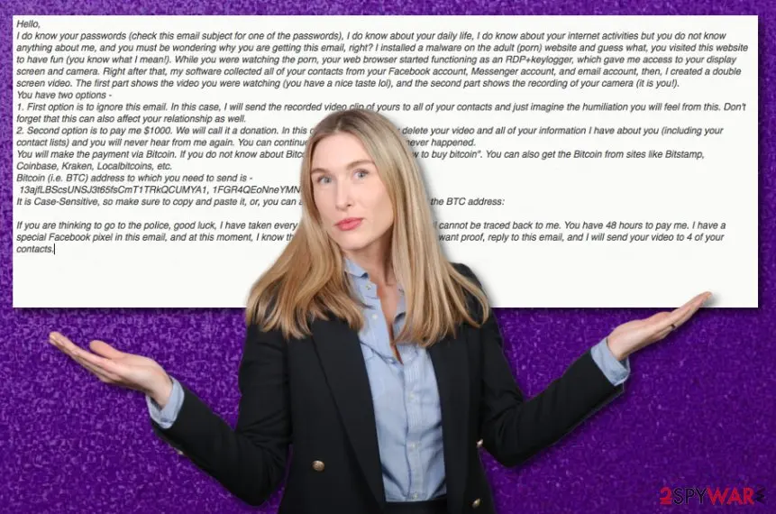I Do Know Your Passwords: i do know your passwords sextortion scam