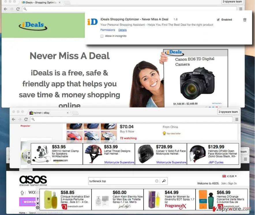 iDeals Shopping Optimizer: ads