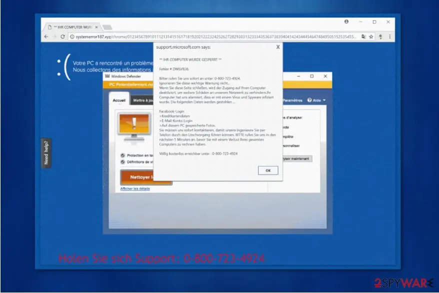 Ihr Computer wurde gesperrt und alle Daten verschlüsselt wurden virus: ihr computer wurde gesperrt virus