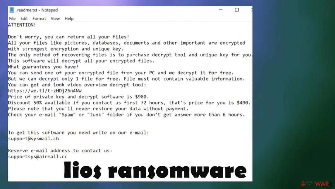 Iios ransomware: iios file virus