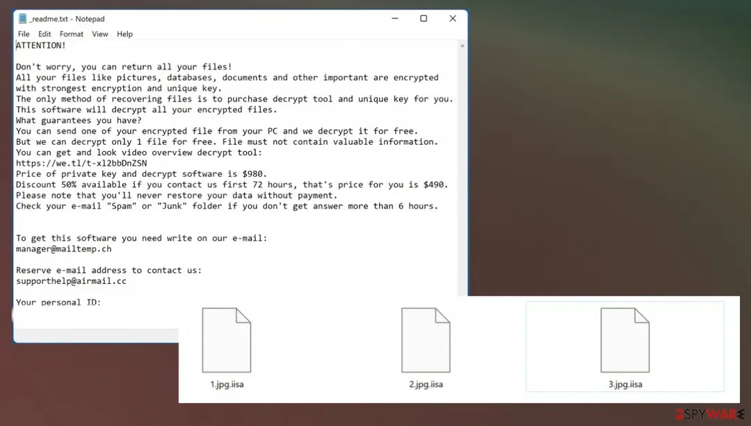 Iisa virus: iisa ransomware virus