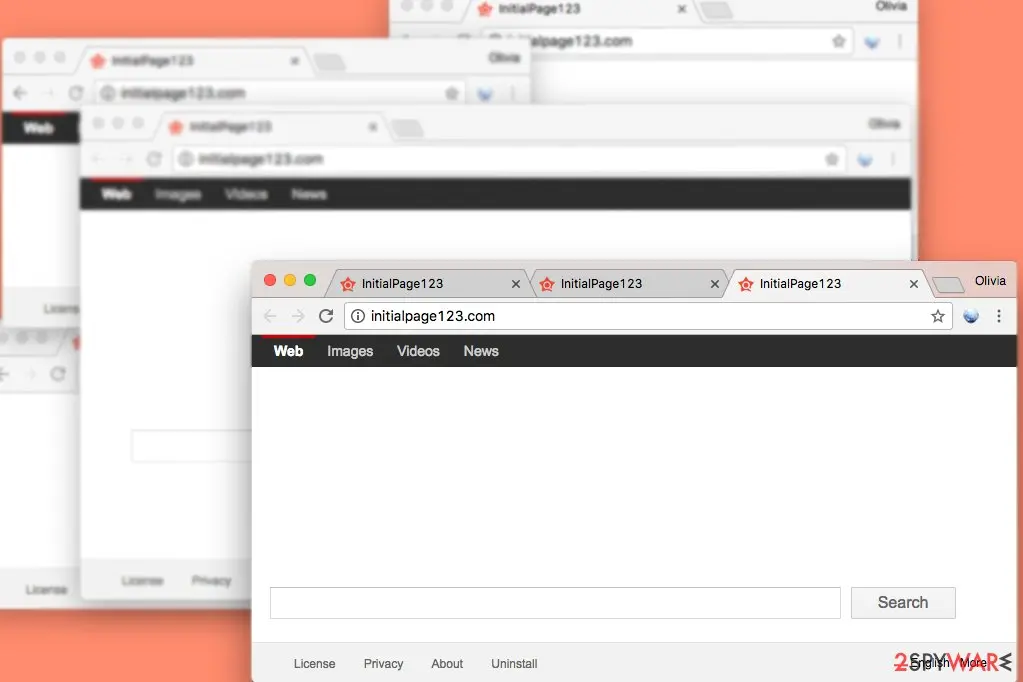 Initialpage123: com virus search