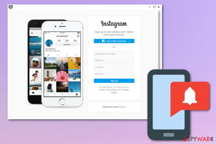 Screenshot of Instagram2Go: adware