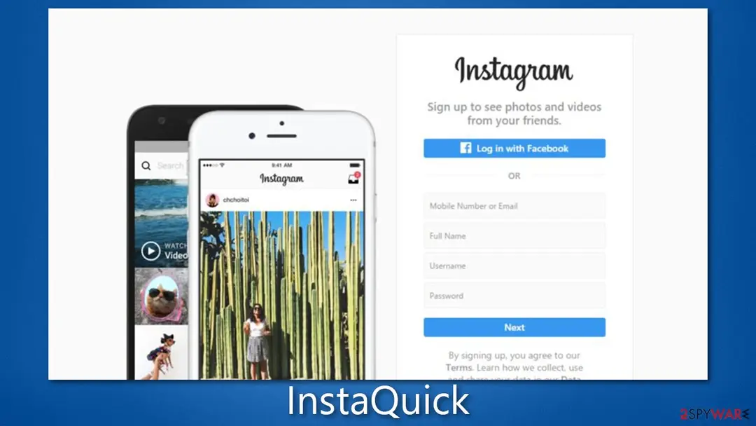 Screenshot of InstaQuick: adware