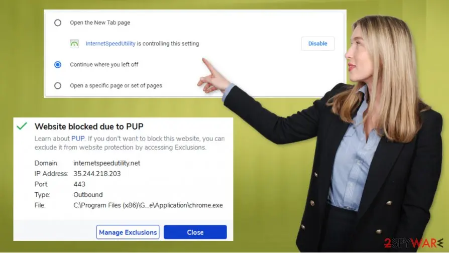 Screenshot of InternetSpeedUtility: hiajck