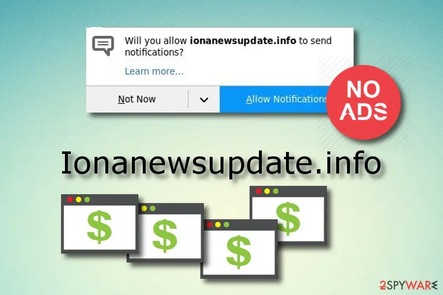 Screenshot of Ionanewsupdate.info: ionanewsupdateinfo ads