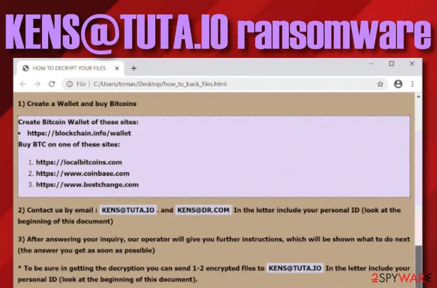 KENS@TUTA.IO ransomware: kenstuta io malware