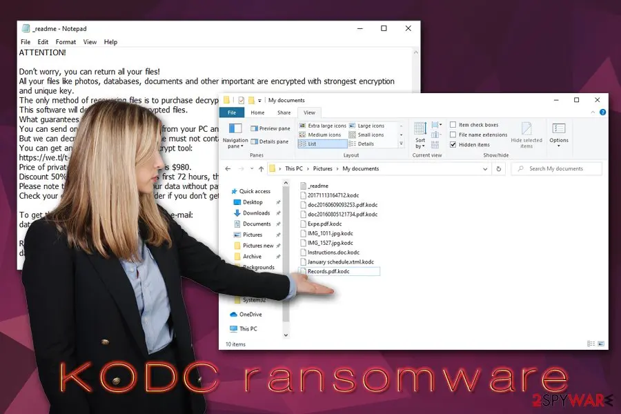 KODC ransomware: cryptomalware spread with software cracks