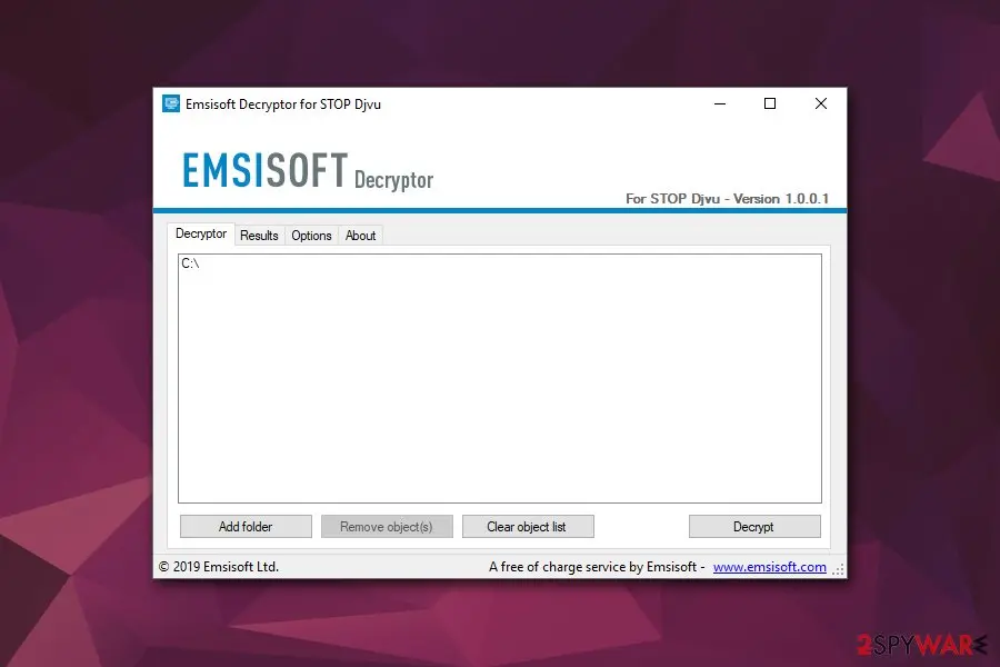 KODC ransomware: emsisoft decrypter might recover files