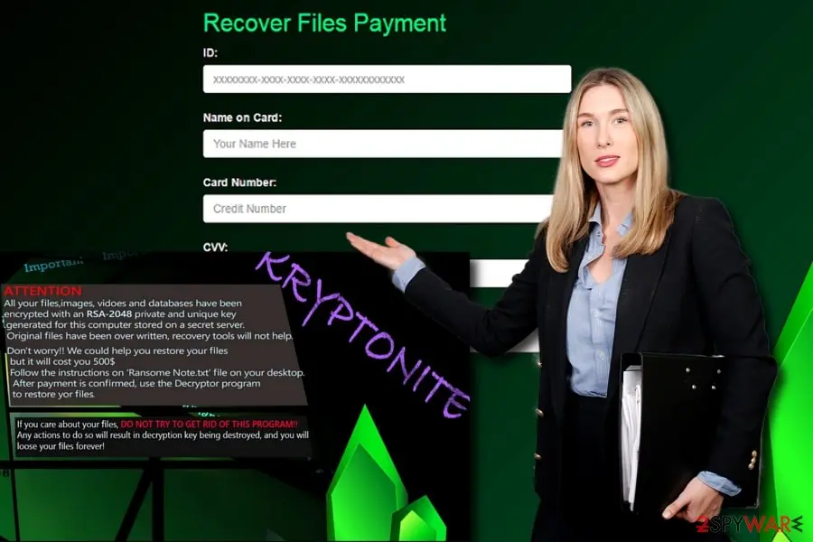 Kryptonite ransomware virus: kryptonite2