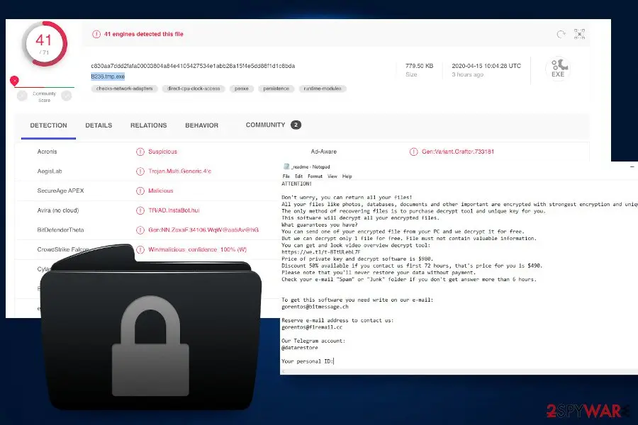 Screenshot of Lalo: virus