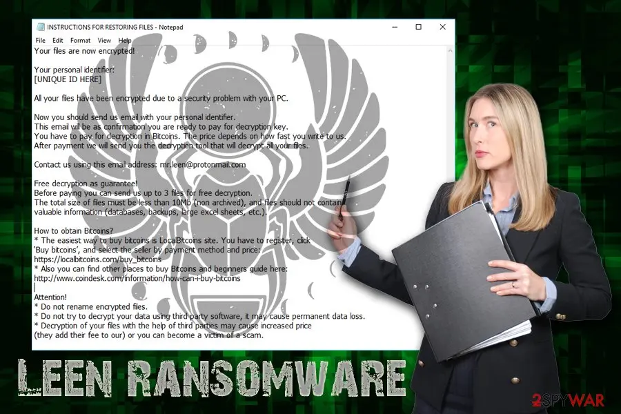 Leen ransomware: leen scarab ransomware crypto virus