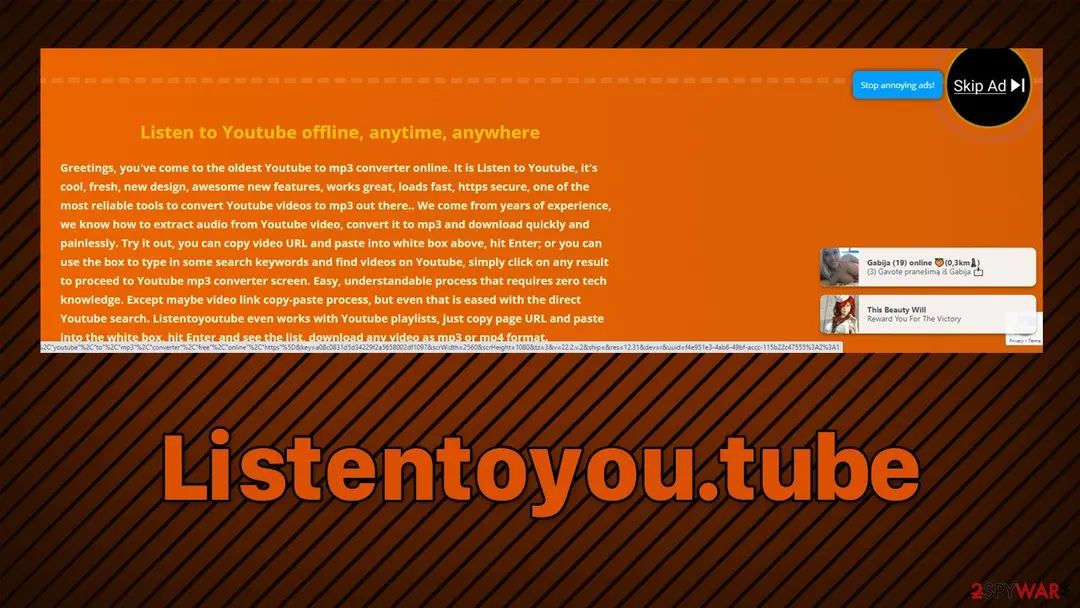 Listentoyou.tube: listentoyou tube rogue website